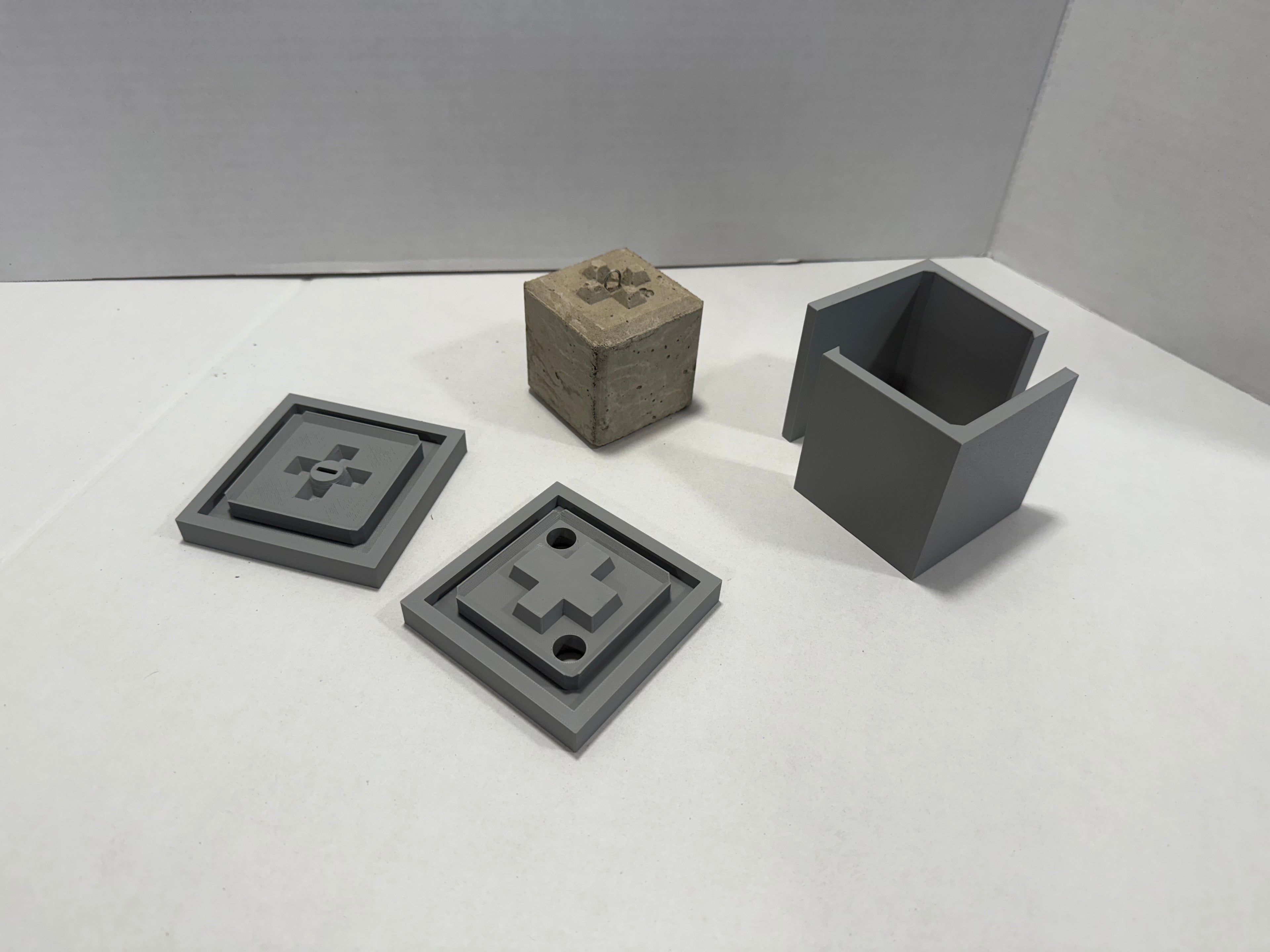 1/12 Scale 1x1 RC Retaining Wall Block Form (FORM ONLY)